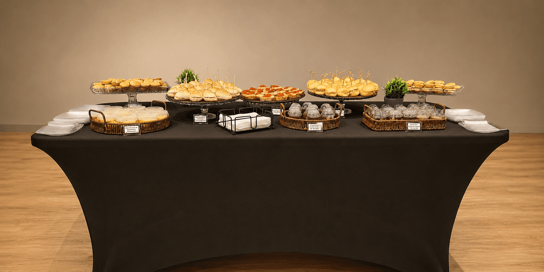 Coffee break — serviço montado pela Origem Coffee & Break em Fortaleza